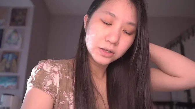 Cute Asian girl ASMR POV - Reading with a naughty twist