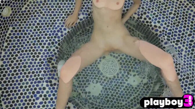 Cute Asian teen exposes stunning body in wet lingerie