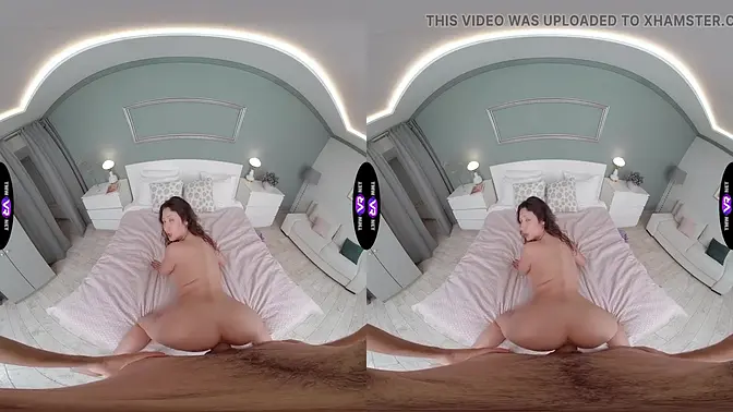 Cute girl gets owned in her own room