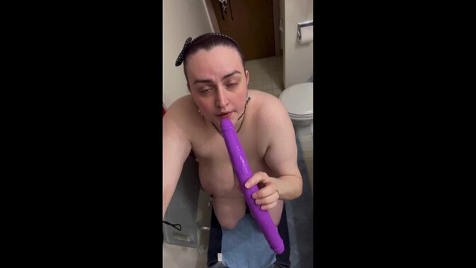 Cute submissive girl takes deepthroat gagging lessons in Week 9 of her training