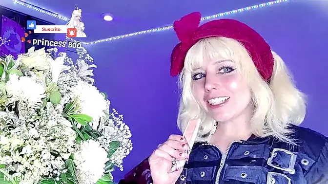 Cute Teen Blonde Eats Hershey's Chocolate Strawberry Ice-Cream