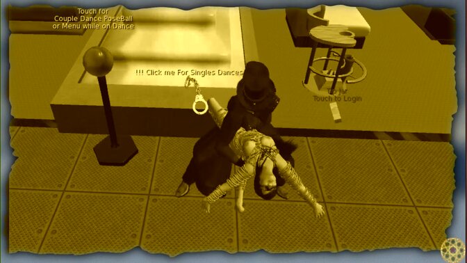 Dancer bound and gagged during sensual performance