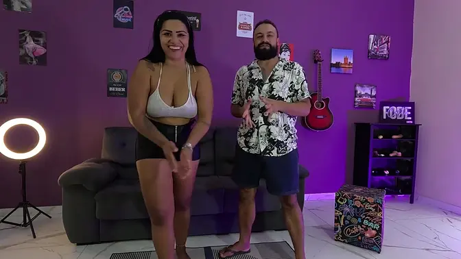 Delightful Black woman and Nicoly Mattos in hot menage a trois