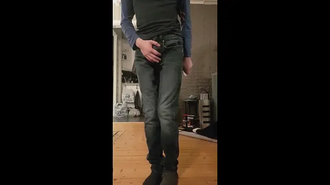 Diaper Boy Pisses His Pants and Gets Soaked