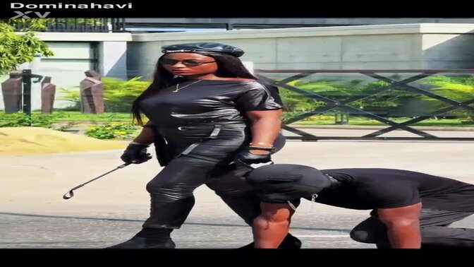 Domina Havi In an Intense Public Humiliation With her Slave