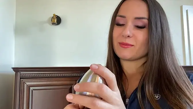 Dominatrix masters heavy anal play with stainless steel buttplug