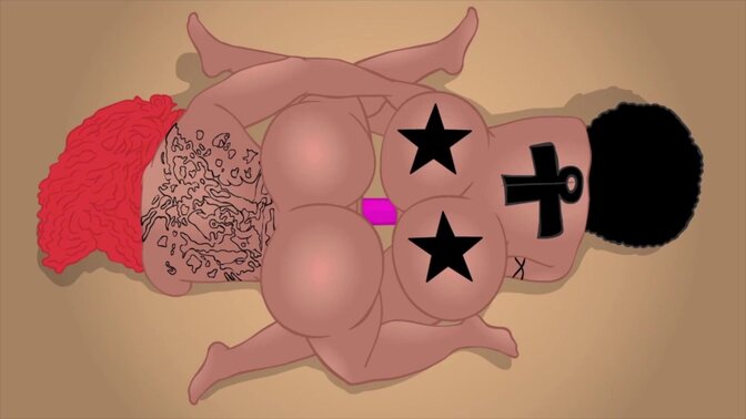 Double Penetration with Pussy Lickers Bunz and Isis in Cartoonland