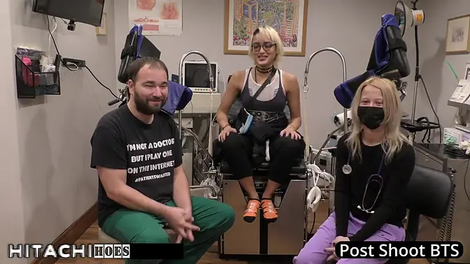 Dr  Tampa makes blonde Channy Crossfire cum with magic wand