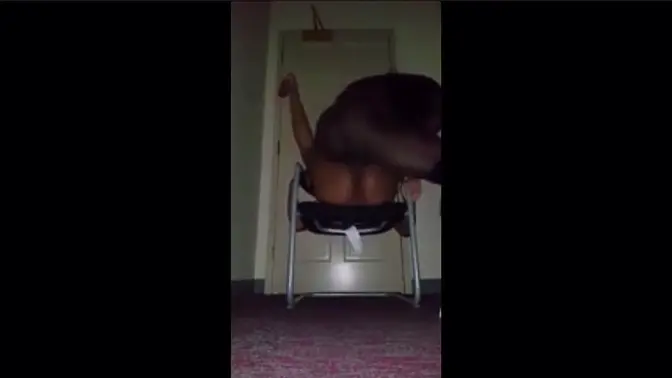 Ebony amateur takes big cock doggystyle