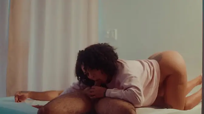 Ebony MILF invites you for a threesome with her blonde friend