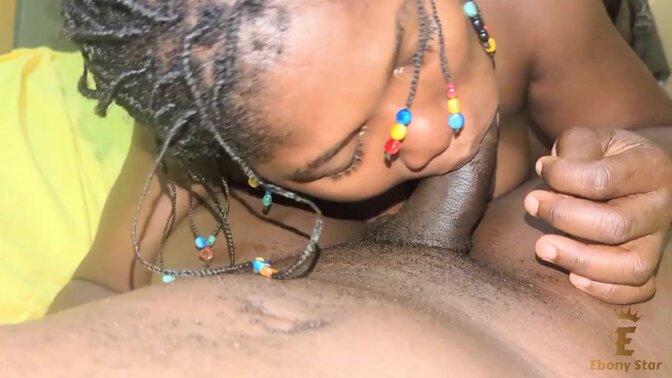 Ebony slimthick likes to suck and ride