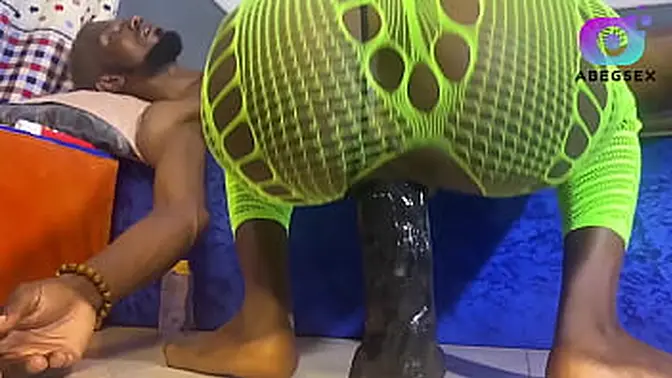 Ebony teen whore gets black cock in her wet pussy