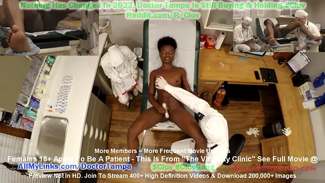 Ebony Virgin Rina Arem loses her virginity to Dr  Tampa