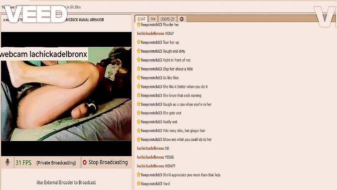 Ebony webcam babe takes on the biggest BBC in hardcore session