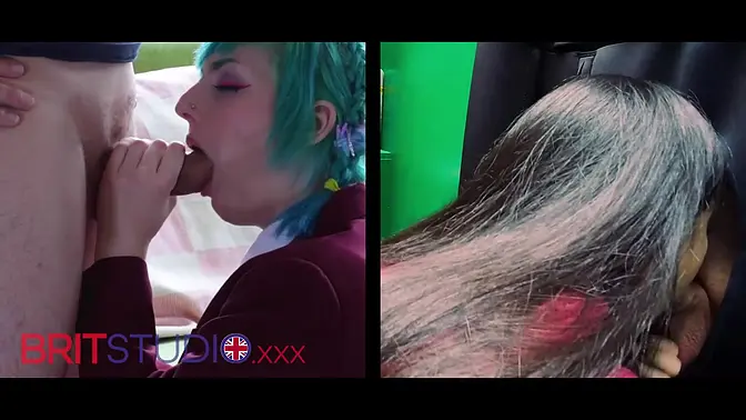 Echo's Intense Schoolgirl Blowjob Race