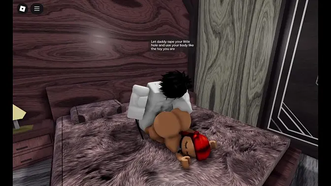 Egirl takes deepthroat and rough doggystyle in a Roblox condo