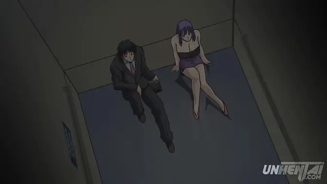 Elevator gets hot action from busty Japanese MILF