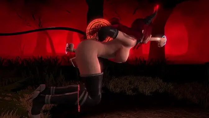 Elf Babe Gets Nailed by 3 Drone Dildos in 3D Hentai Cartoon