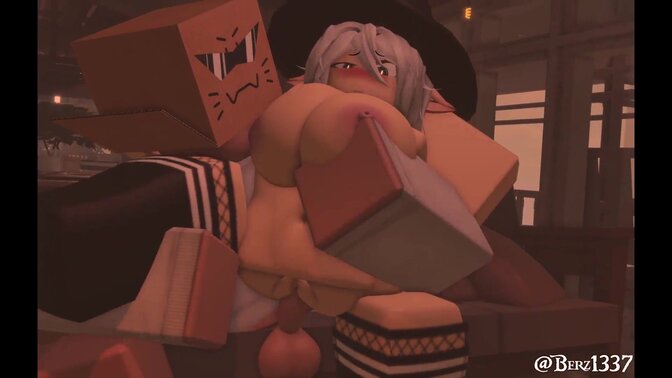 Elf witch takes a heavy load of cock