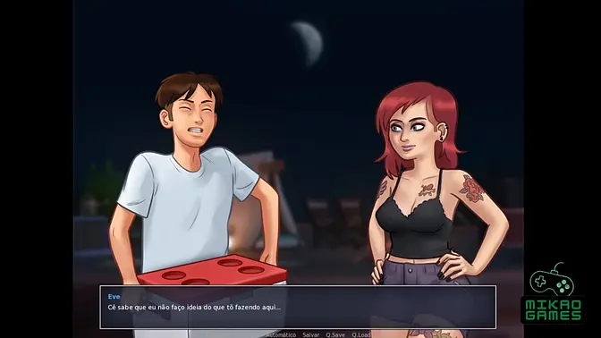 Emo goth girl rides a big-dicked motorcycle on hot summer day