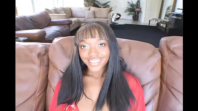 Enchanting black beauty gets blacked and fucked