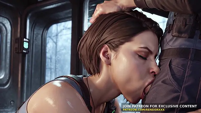 Evil seductress Jill Valentine gets a deepthroat and doggystyle fucked in 3D anime