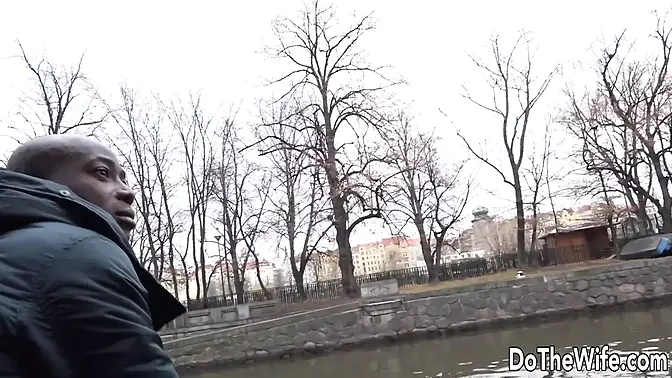 Ex-wife Jocelyne Ebony gets plowed in the butt and creampied