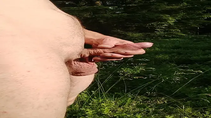 Exhibitionist Boy Shows Off in the Woods