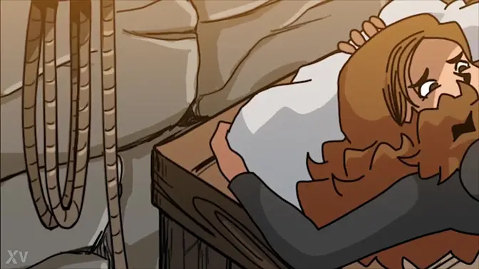 Fat Man's Hard Pound Destroys Teenage Toon Pussy