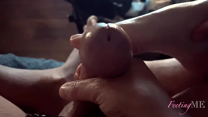 FeetingMe 13 - I fuck his peehole with my fingers and toes &mdash;  and sounding urethra with surgical glove