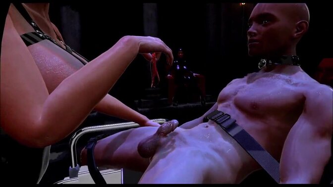 Femdomination 2 game playthrough part 7: prostate, huge tits, milking