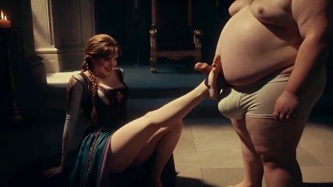 Fiery redhead princess turns into cum-guzzling cowgirl slut