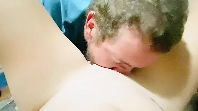 Fit Redhead Gets Panties Ripped Off and Ate Out