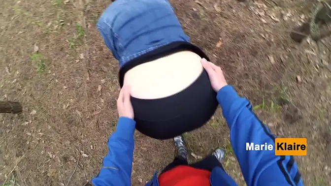 Forest POV Public Blowjob Ends in Cum on Mouth