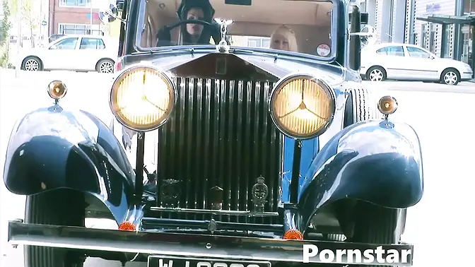 Four sexy babes gang bang big cock in lustful frenzy