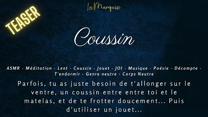 French Audio ASMR: Sensual Self-Pleasure with a Pillow