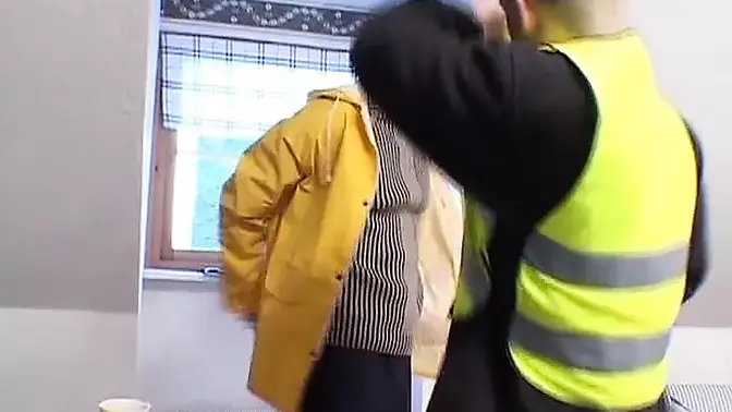 French MILF gets double fucked by young cocks