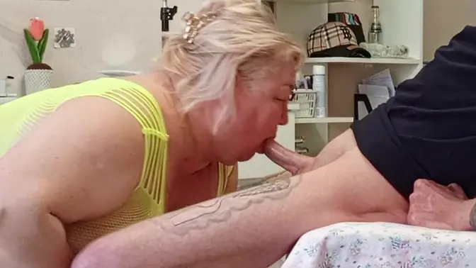 Friend deepthroats huge load and swallows