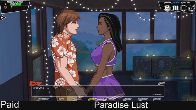 Funny romance in a visual novel game
