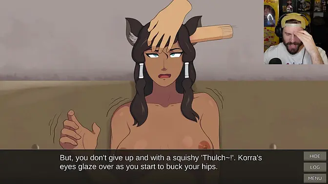 Furry Korra gives a blowjob and cums in mouth