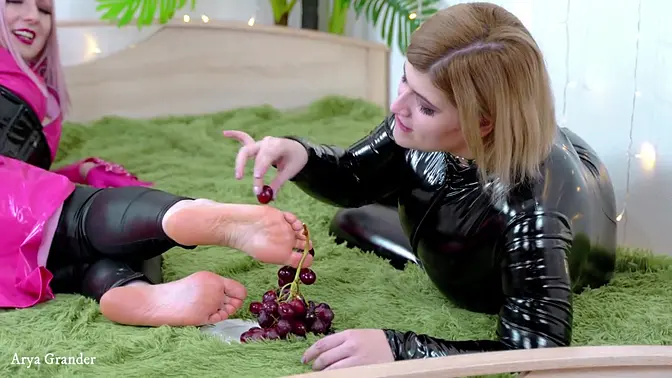 Gently Soft Foot Fetish Play Of Two Pretty Curvy Ladies, 4k foot fetish video