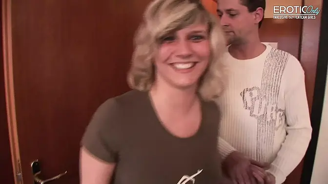 German blonde teen gets a hardcore pounding from her boyfriend