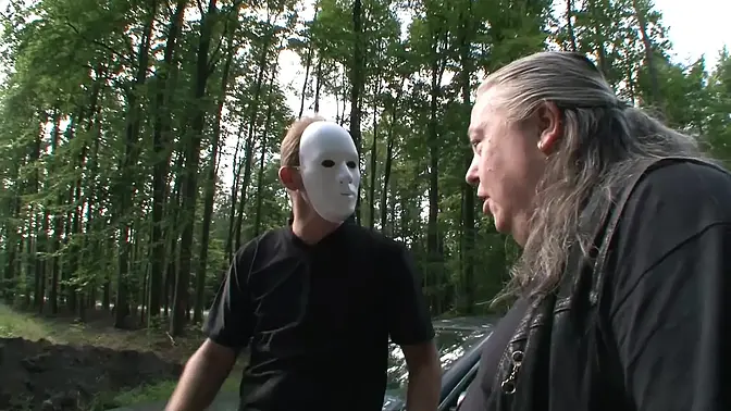 German dominatrix punishes submissive with deep anal and creampie