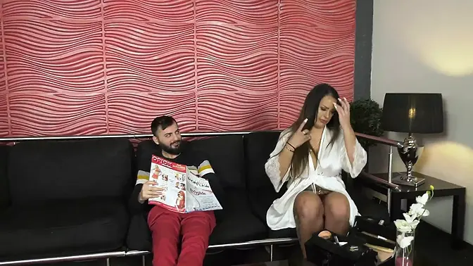 German family pleasuring - girl sucks big breast present