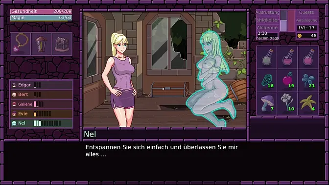 Ghostly MILF seduces and rides cock in animated hentai game