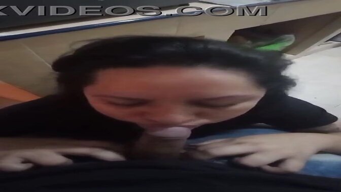 Giving my friend a blowjob before my husband arrives.