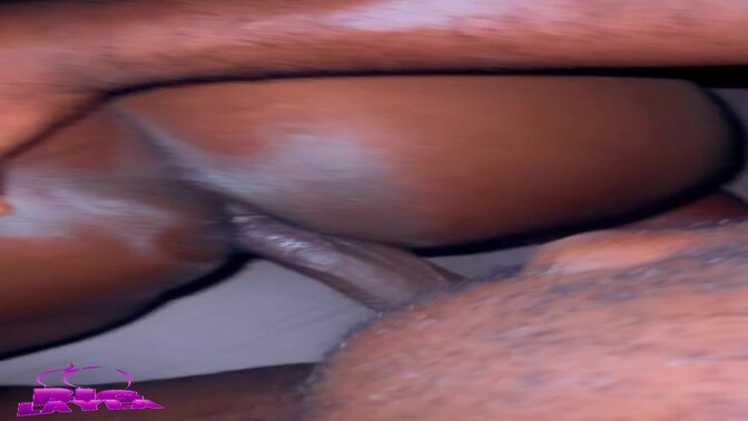 Goddaughter takes big black cock in doggy style