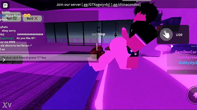 Good girl gives polite assjob to random dude in Roblox Condo