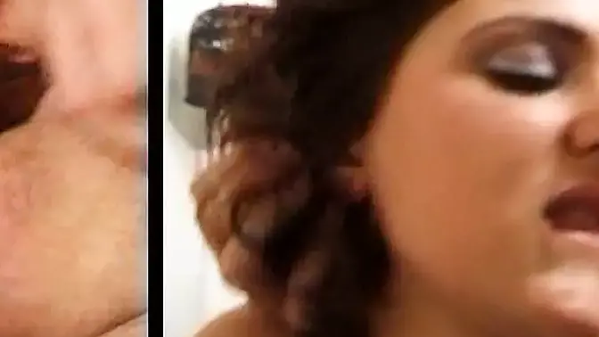 Good looking French chick double penetrated in hardcore threesome