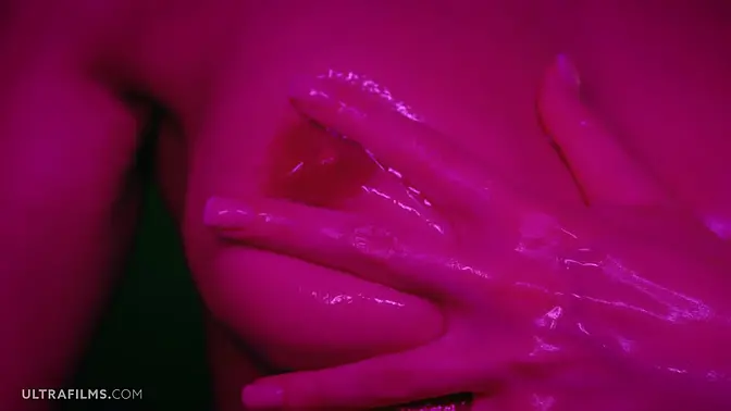 Gorgeous Ukrainian model Sybil wets herself and fingers her pussy